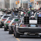 Illustration for article titled This car parade of DeLoreans is the coolest thing